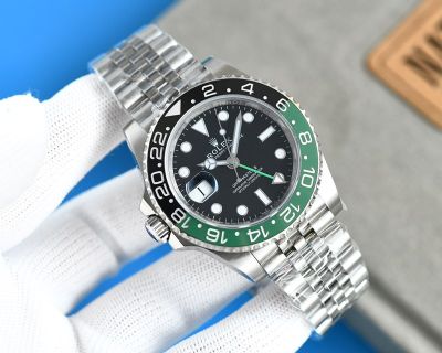 ROLEX GMT  904L Steel 3186/2836 Movement 40MM Watch